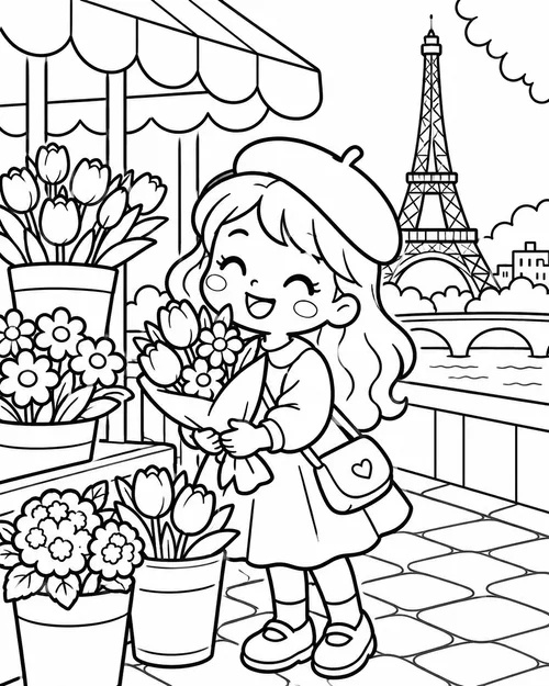 Eiffel Tower Spring Day