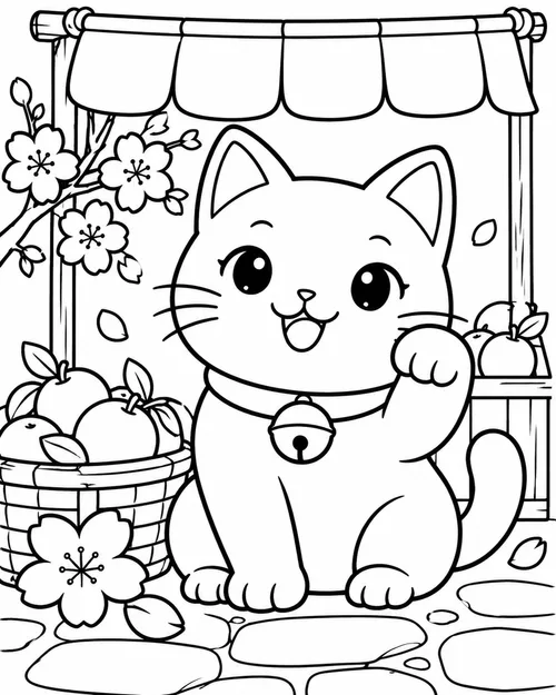 Lucky Cat At The Sakura Market